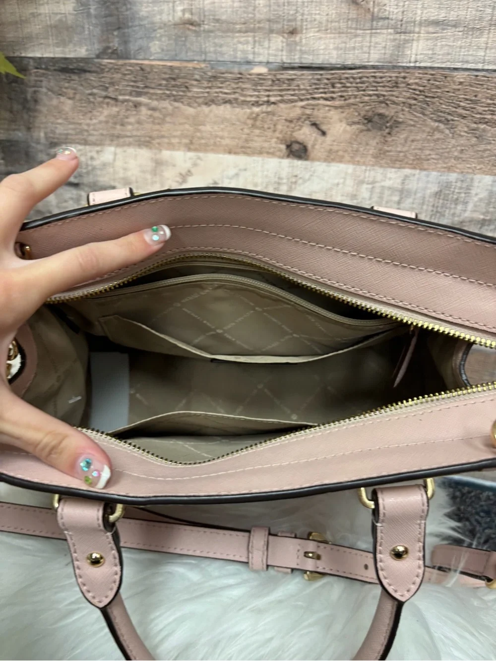 Michael Kors Pink w/ Gold Hardware Versatile Bag